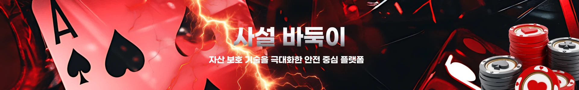 사설바둑이 자산 보호 기술 및 안전 중심 플랫폼 메인 배너